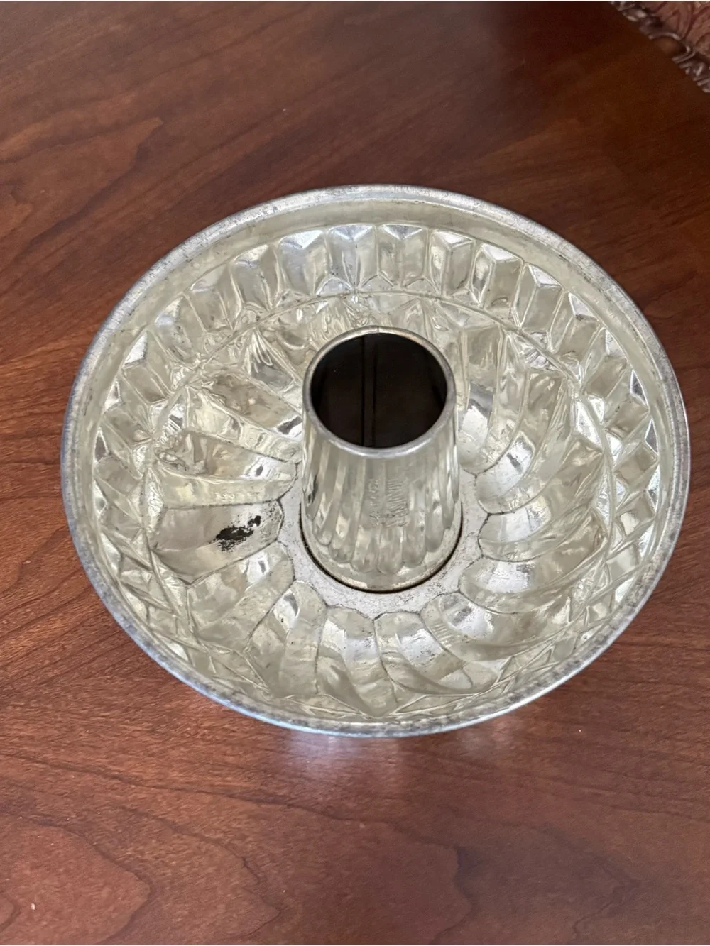 MCM Kaiser Bundt Pan West Germany Aluminum Fluted Cake Mold Jello Farmhouse 8.5”